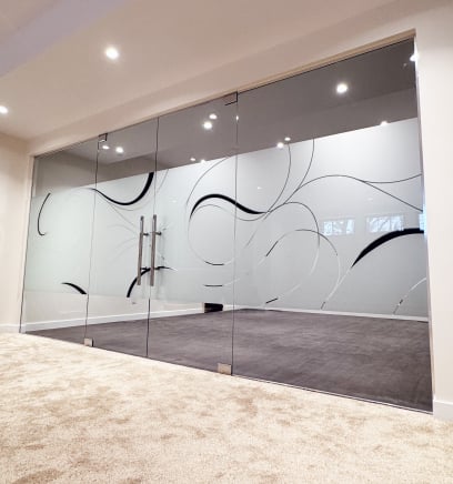 decorative glass film