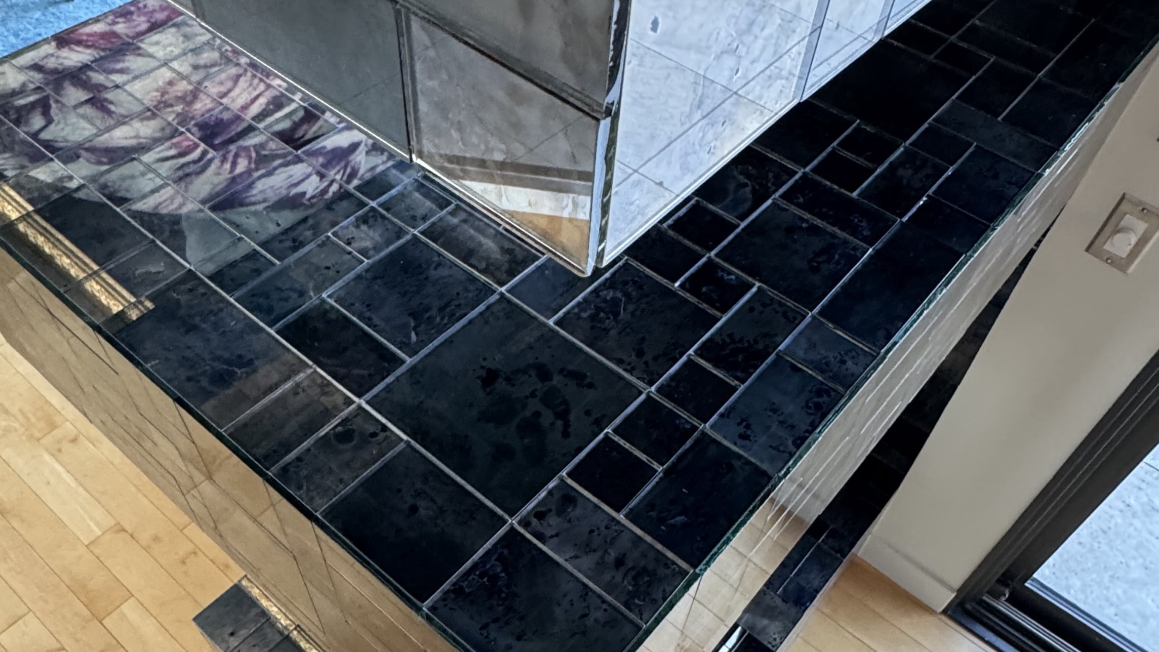 Mirrored Fireplace